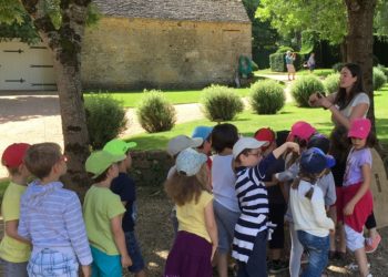 Atelier pédagogique à Eyrignac