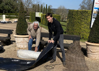 Patrick et Gilles Sermadiras pendant le confinement