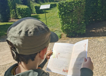 Pâques 2022 Eyrignac jardins visite cluedo jeu enfants sortie potager trésor chocolat enquête exposition