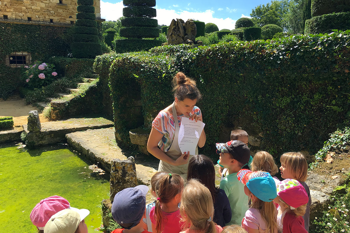 eyrignac-visites-enfants Pâques 2022 vacances sortie enfants jeux jardin plein air potager cluedo chocolat trésor enquête