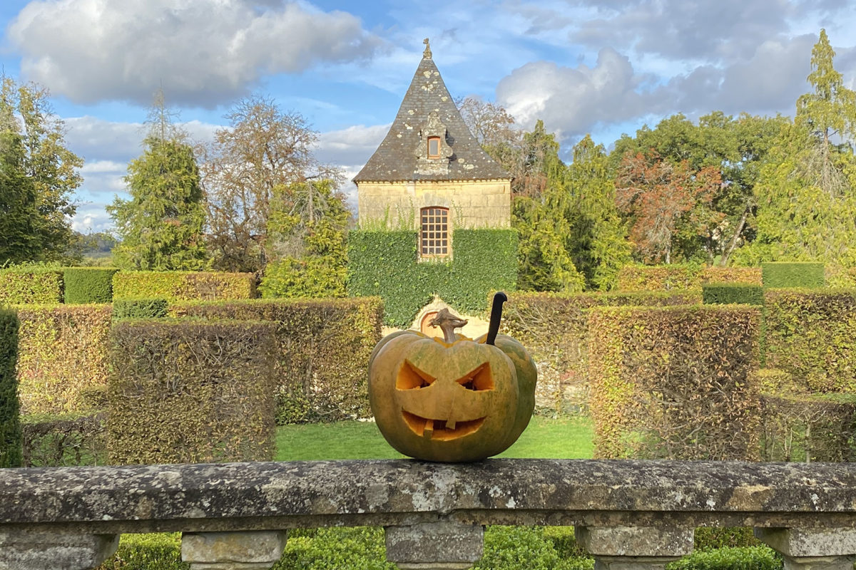 Chasse aux citrouilles à Eyrignac