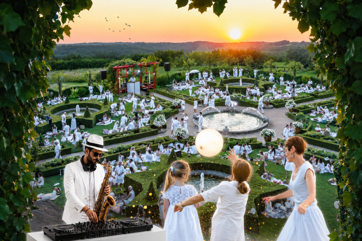 Soirées Blanches à Eyrignac en Dordogne